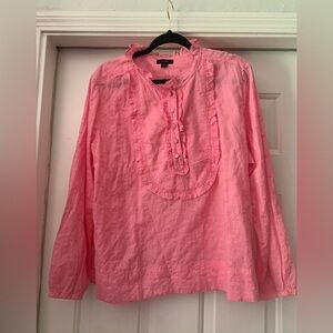 NWOT- J. Crew women’s pink blouse size 2X